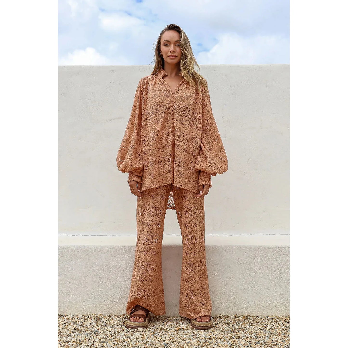 Zoe shirt - Tan