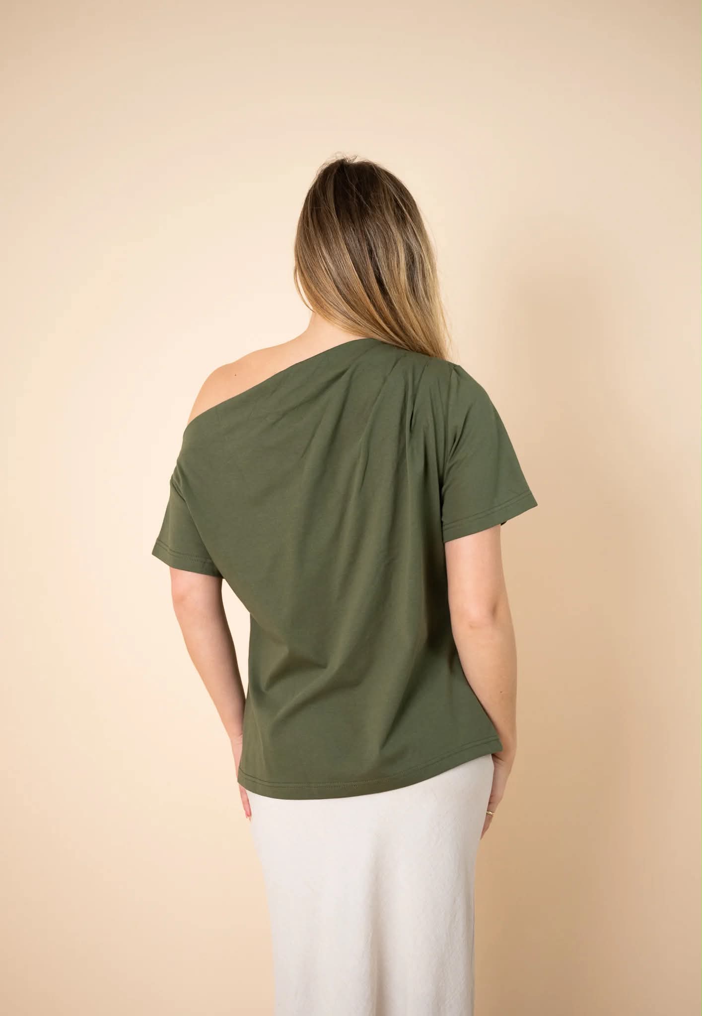 Eloise Tuck Tee - Khaki